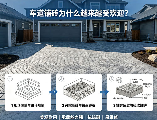 车道铺砖完整施工指南｜多伦多 Interlocking Driveway 从设计到施工全解析