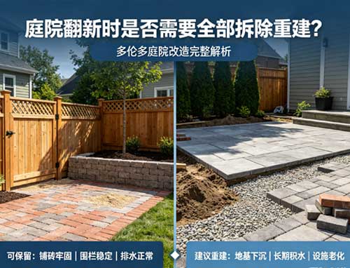 庭院翻新时是否需要全部拆除重建 庭院翻新时是否需要全部拆除重建