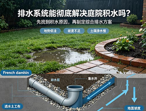 排水系统能彻底解决庭院积水吗 排水系统能彻底解决庭院积水吗