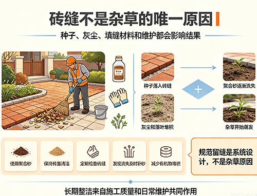 留缝以后一定会长杂草吗?为什么联锁砖留缝后不一定会长草?(图1) 96.jpg