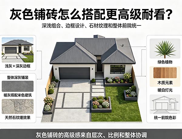 灰色铺砖搭配指南|打造高级耐看的现代庭院与车道设计(图1) 110.jpg
