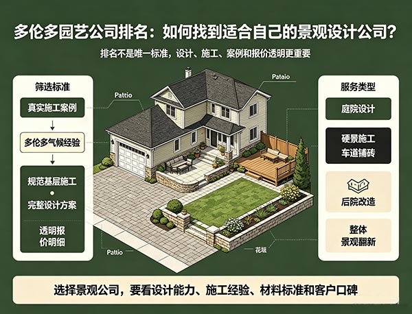 多伦多园艺公司排名｜2026年如何选择靠谱的 Landsca