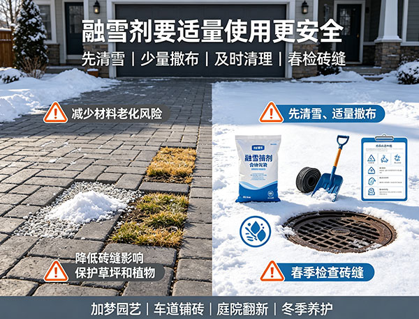 融雪剂会损坏铺砖吗?冬季铺砖保护与融雪产品使用指南(图1) 融雪剂会损坏铺砖吗?冬季铺砖保护与融雪产品使用指南(图1)