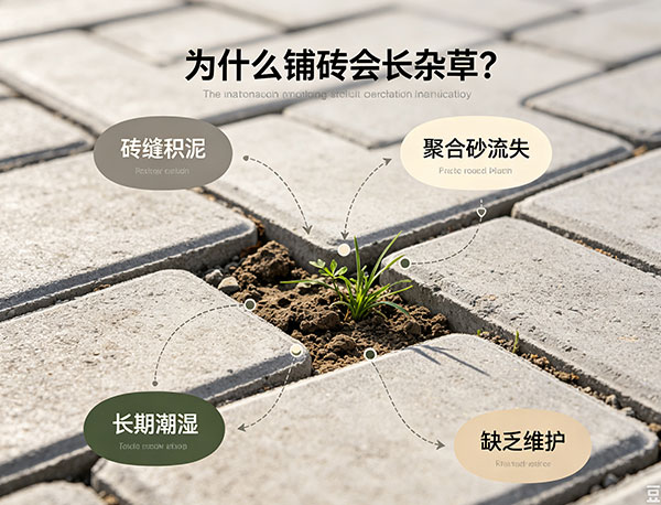 如何防止铺砖杂草生长？车道与庭院铺砖防草完整指南(图1)