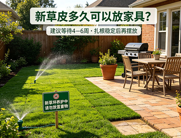 新草皮多久可以放家具？户外家具摆放时间与草坪养护指南(图1)