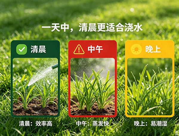 草坪什么时候浇水最好?最佳浇水时间与科学养护指南(图1) 草坪什么时候浇水最好?最佳浇水时间与科学养护指南(图1)