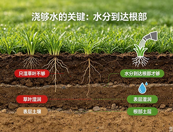 如何判断草坪已经浇够水?掌握正确浇水量与养护技巧(图1) 如何判断草坪已经浇够水?掌握正确浇水量与养护技巧(图1)