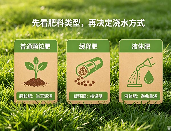 施肥后多久浇水?草坪施肥后的正确浇水方法(图1) 施肥后多久浇水?草坪施肥后的正确浇水方法(图1)