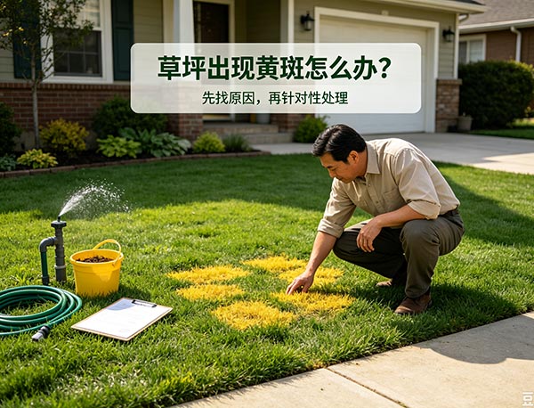 草坪出现黄斑怎么办？原因分析与修复方法全指南(图1)