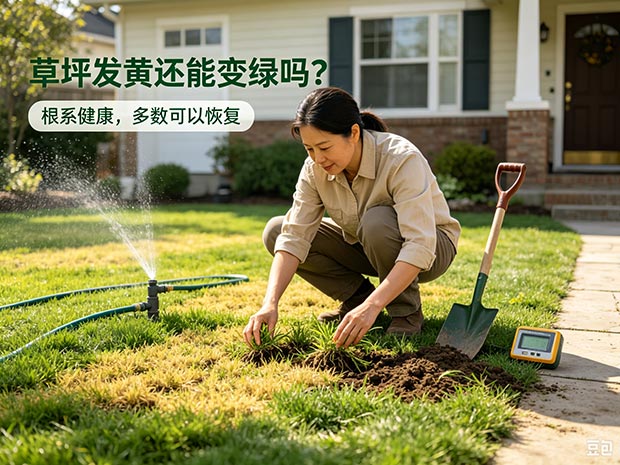 草坪发黄还能变绿吗?常见原因与恢复方法详解(图1) 草坪发黄还能变绿吗?常见原因与恢复方法详解(图1)