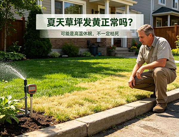 夏天草坪发黄正常吗？多伦多草坪夏季发黄原因与恢复方法(图1)