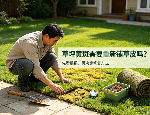 草坪黄斑需要重新铺草皮吗？判断是否需要修复的完整指南(图1)