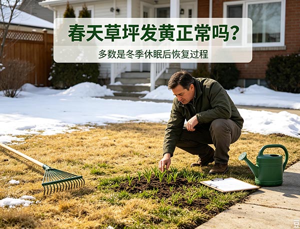 春天草坪发黄正常吗？多伦多草坪春季返青与养护指南(图1)
