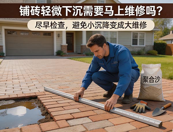 铺砖轻微下沉需要马上维修吗?Interlocking 铺砖沉降处理指南(图1) 铺砖轻微下沉需要马上维修吗?Interlocking 铺砖沉降处理指南(图1)