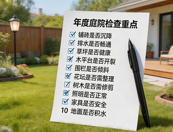 每年都需要做全面庭院检查吗？春秋两季维护指南(图1)