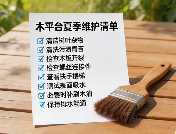 木平台夏天需要刷木油吗？Deck 夏季保养与木油施工指南(图1)