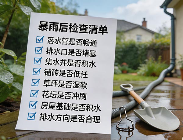 夏季为什么要检查排水系统?庭院暴雨排水维护指南(图1) 夏季为什么要检查排水系统?庭院暴雨排水维护指南(图1)