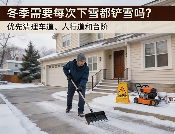 冬季需要每次下雪都铲雪吗?加拿大庭院除雪与防滑指南(图1) 冬季需要每次下雪都铲雪吗?加拿大庭院除雪与防滑指南(图1)
