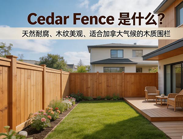 Cedar Fence(雪松围栏)是什么?优缺点、价格、使用寿命及多伦多安装指南(图1) Cedar Fence(雪松围栏)是什么?优缺点、价格、使用寿命及多伦多安装指南(图1)