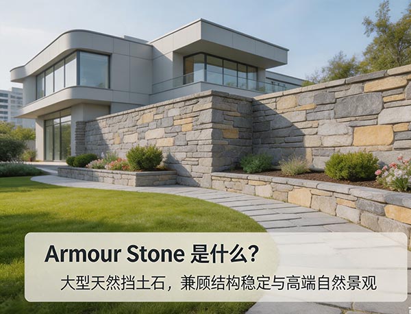 Armour Stone(景观挡土石)是什么?特点、优缺点、价格及多伦多挡土墙施工指南(图1) Armour Stone(景观挡土石)是什么?特点、优缺点、价格及多伦多挡土墙施工指南(图1)