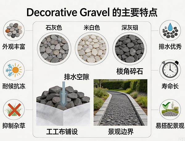 Decorative Gravel(装饰石子)是什么?特点、优缺点、用途及多伦多庭院景观指南(图1) Decorative Gravel(装饰石子)是什么?特点、优缺点、用途及多伦多庭院景观指南(图1)