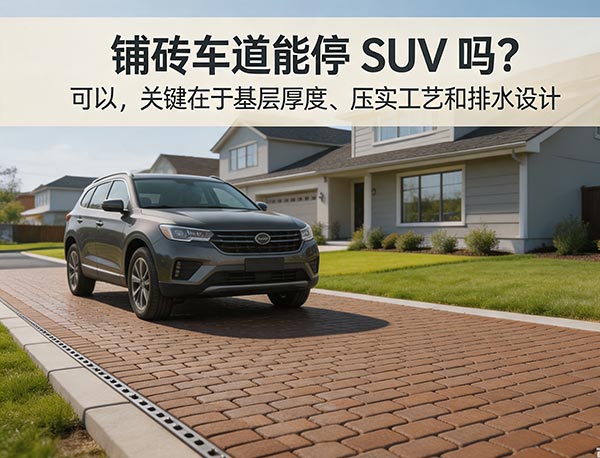 铺砖车道能停 SUV 吗？车道承重能力与施工标准详解｜多伦多加梦园艺