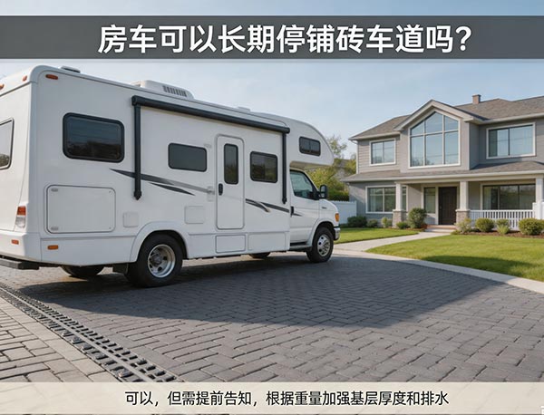 房车(RV)可以长期停放在铺砖车道吗?Interlocking 车道承重能力解析|多伦多加梦园艺(图1) 房车(RV)可以长期停放在铺砖车道吗?Interlocking 车道承重能力解析|多伦多加梦园艺(图1)