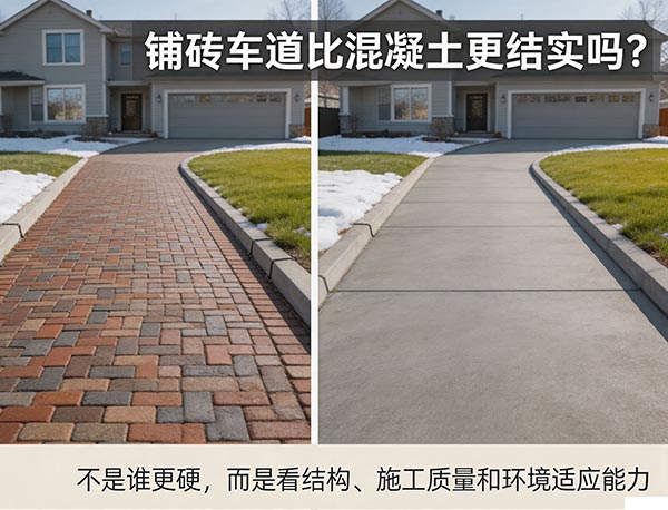 铺砖车道比混凝土更结实吗?Interlocking 与混凝土车道耐用性对比|多伦多加梦园艺(图1) 铺砖车道比混凝土更结实吗?Interlocking 与混凝土车道耐用性对比|多伦多加梦园艺(图1)
