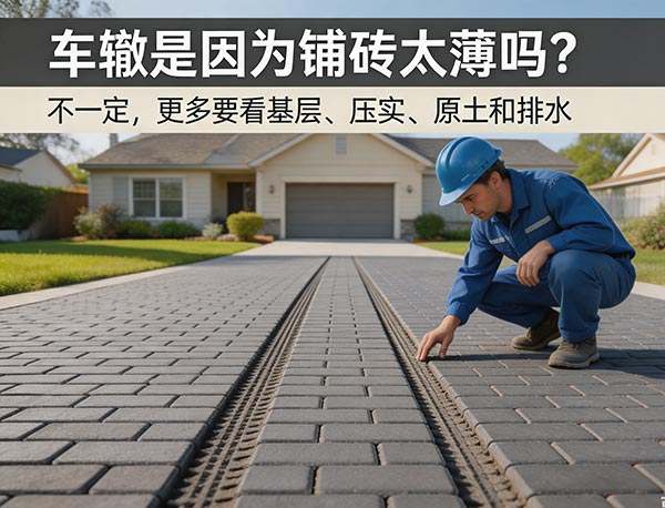 车辙是因为铺砖太薄吗？车道车辙形成原因与预防方法｜多伦多加梦园艺(图1)