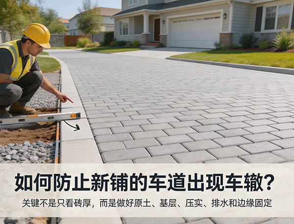 如何防止新铺的车道出现车辙？Interlocking Driveway 防车辙施工要点｜多伦多加梦园艺(图1)