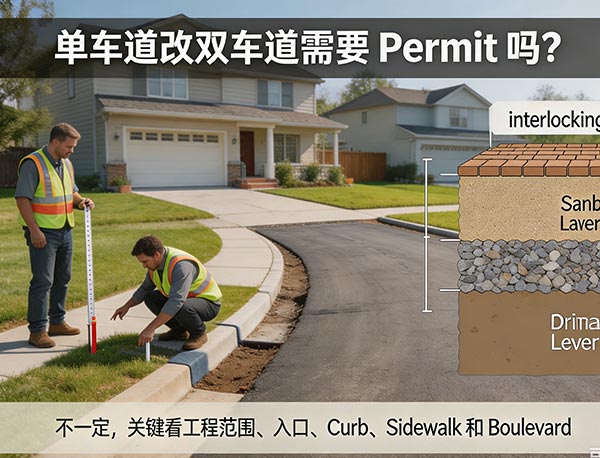 单车道改双车道需要 Permit 吗?多伦多车道加宽审批指南(图1) 单车道改双车道需要 Permit 吗?多伦多车道加宽审批指南(图1)