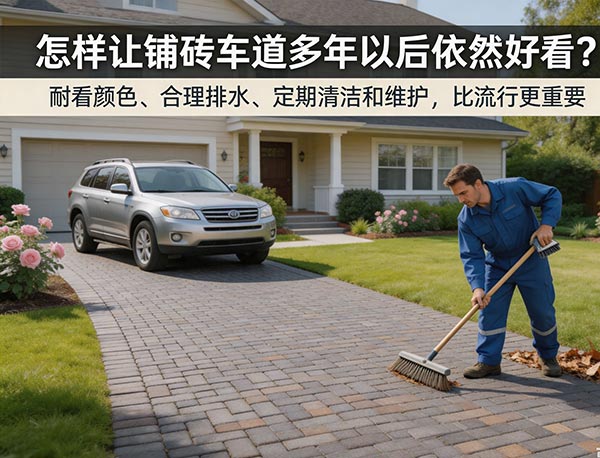 怎样让铺砖车道多年以后依然好看？做好这 5 件事，让 Interlocking Driveway 更耐看(图1)
