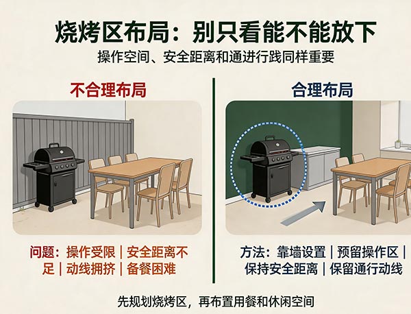 Patio 需要给烧烤区预留空间吗？为什