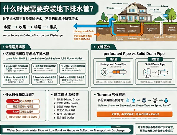 什么时候需要安装地下排水管?庭院 Underground Drain Pipe 排水设计指南(图1) 什么时候需要安装地下排水管?庭院 Underground Drain Pipe 排水设计指南(图1)