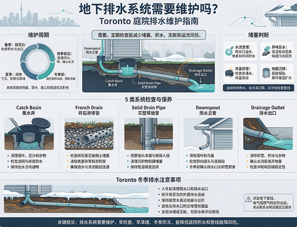 地下排水系统需要维护吗?维护周期、堵塞判断与保养方法(图1) 地下排水系统需要维护吗?维护周期、堵塞判断与保养方法(图1)