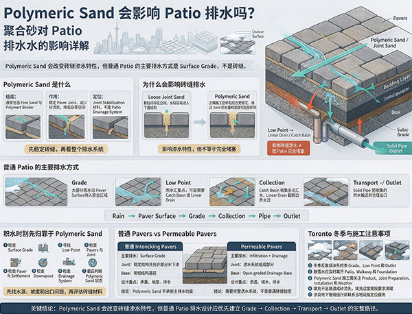 Polymeric Sand 会影响 Patio 排水吗?聚合砂与砖缝排水详解(图1) Polymeric Sand 会影响 Patio 排水吗?聚合砂与砖缝排水详解(图1)